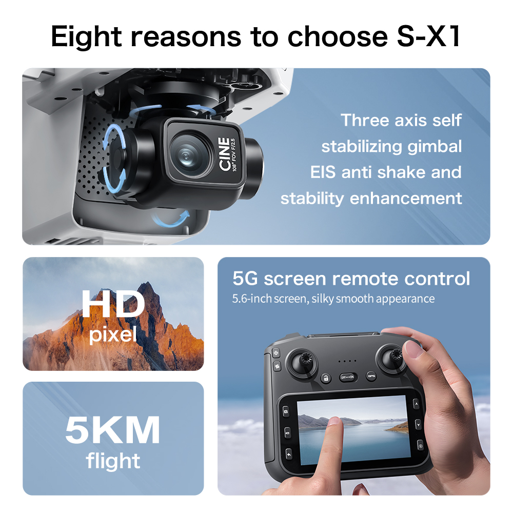 Original S-X1 GPS Foldable RC  - Drone Gps Mount review and price
